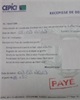 01 - Récépissé de dépôt avec la mention "payé"